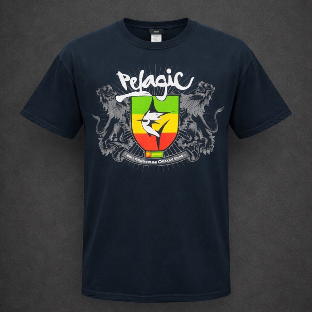 Pelagic Graphic Tee 2XL Navy Fishing Marlin Logo Shirt